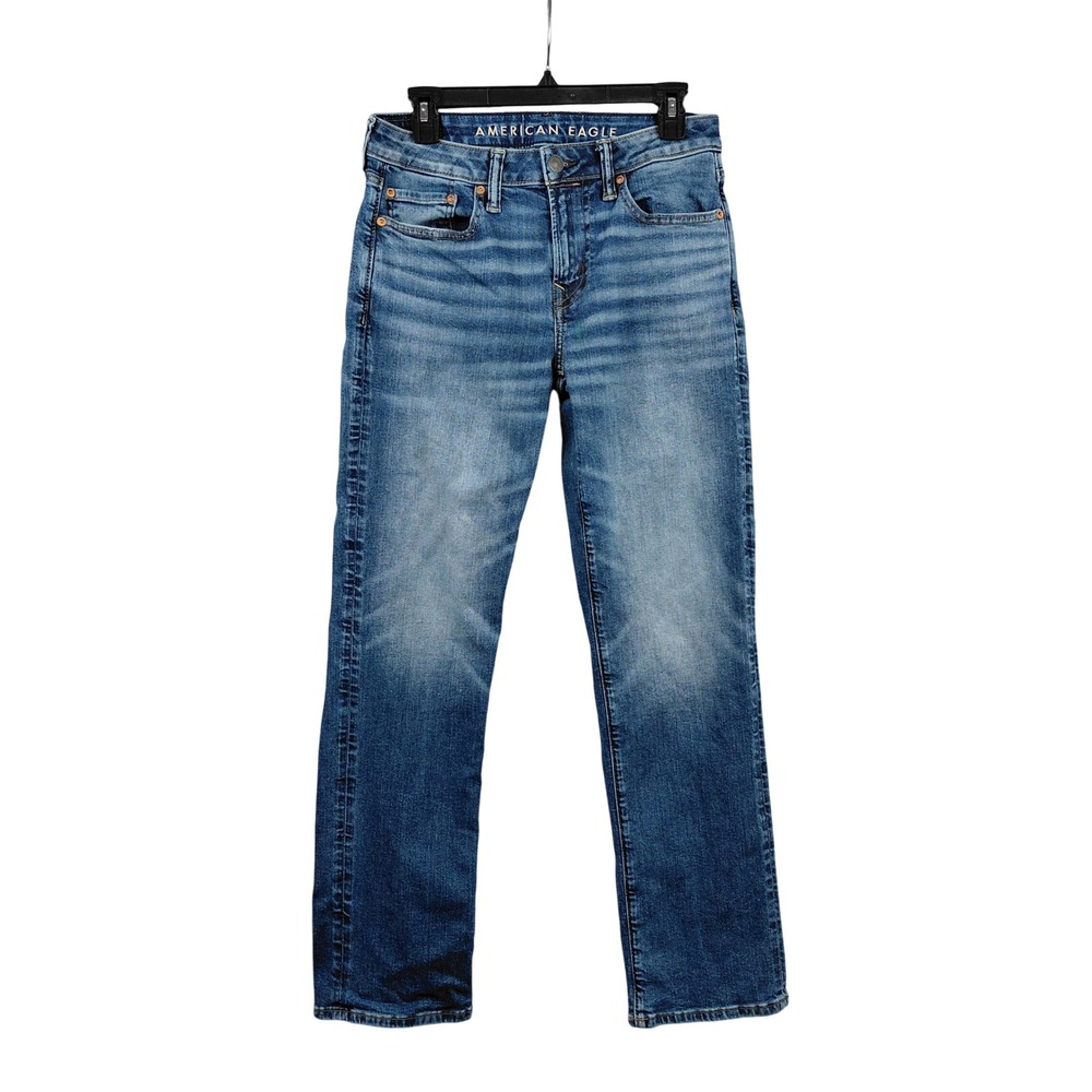 American Eagle‎ Outfitters Mens Jeans Airflex Slim Straight Medium Wash  29x32